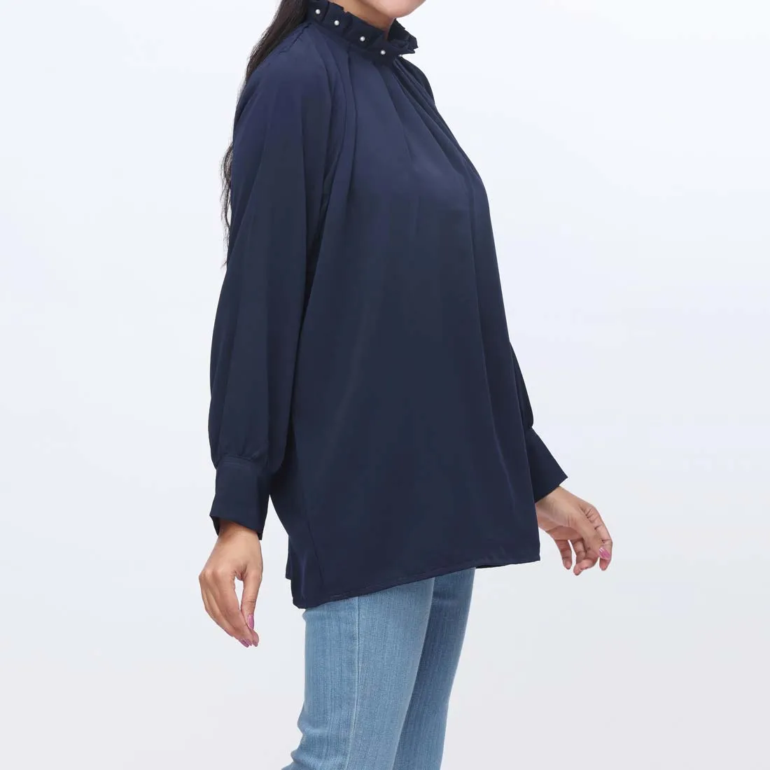 1PC- Dyed Georgette Chiffon Top PW9021