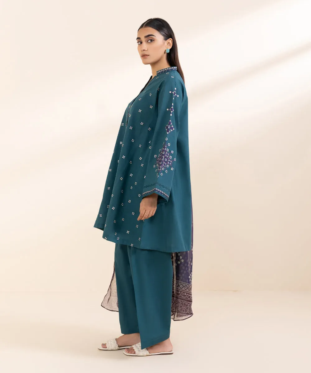 3 Piece - Embroidered Lawn Suit