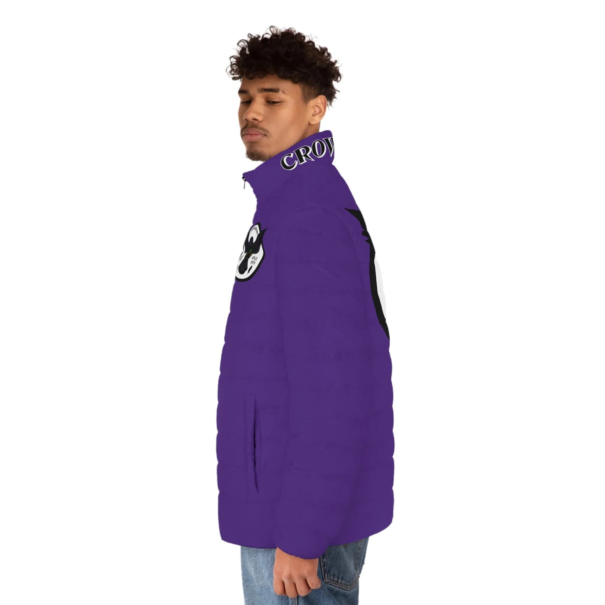 3rd Generation Men's CROWGODSHI Puffer Jacket, PURPLE