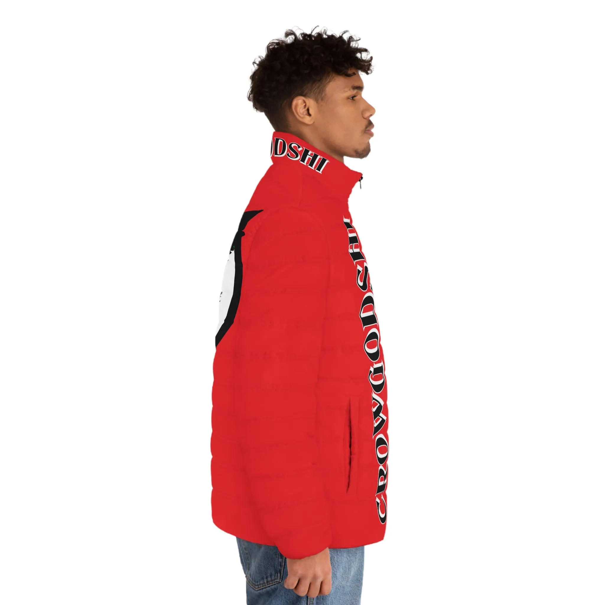 3rd Generation Men's CROWGODSHI Puffer Jacket, RED