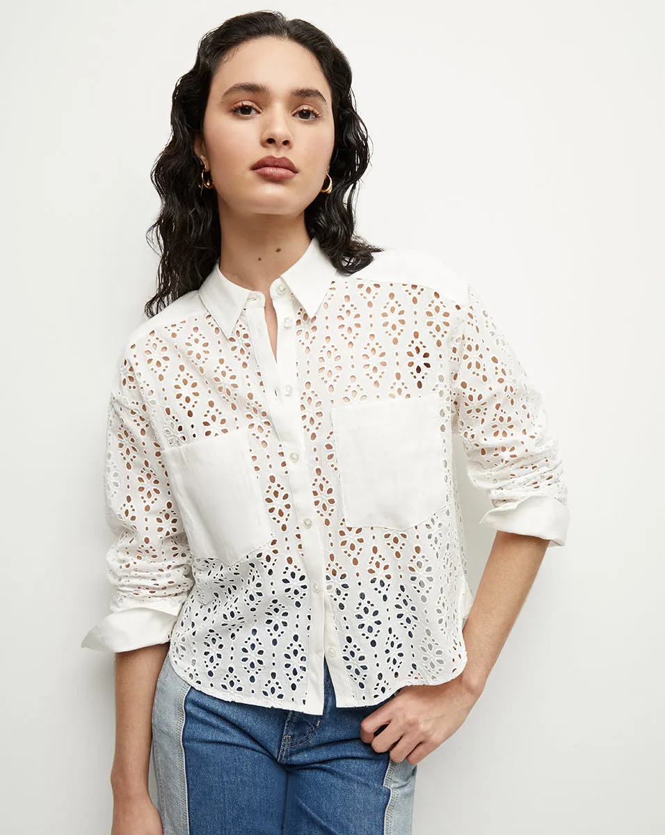 Aderes Cotton Eyelet Shirt