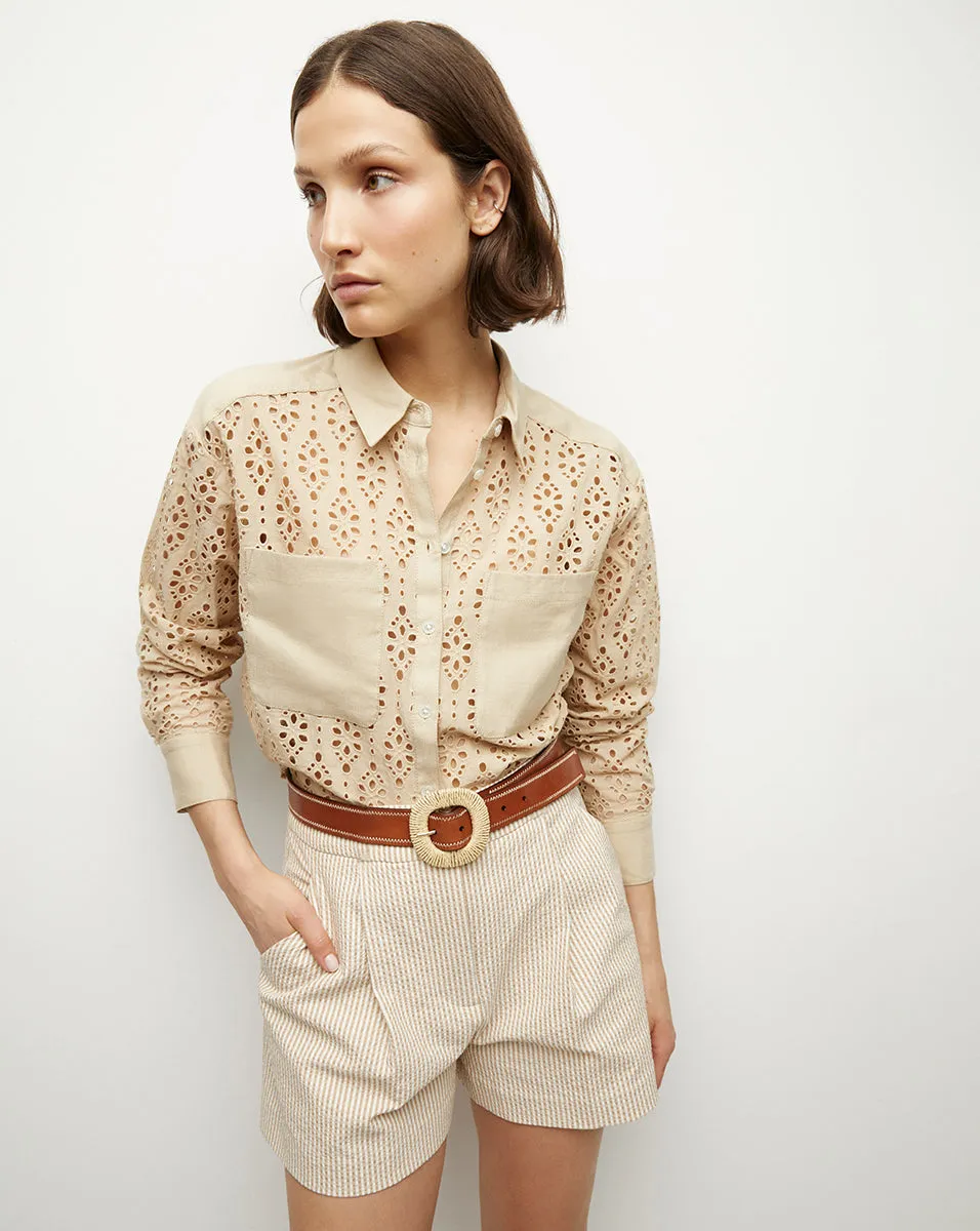 Aderes Cotton Eyelet Shirt