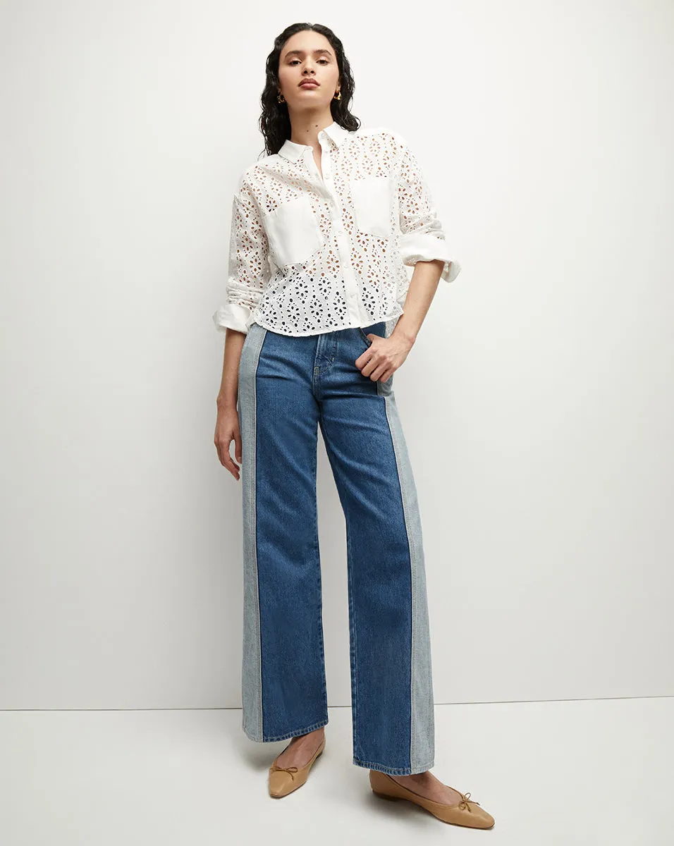 Aderes Cotton Eyelet Shirt