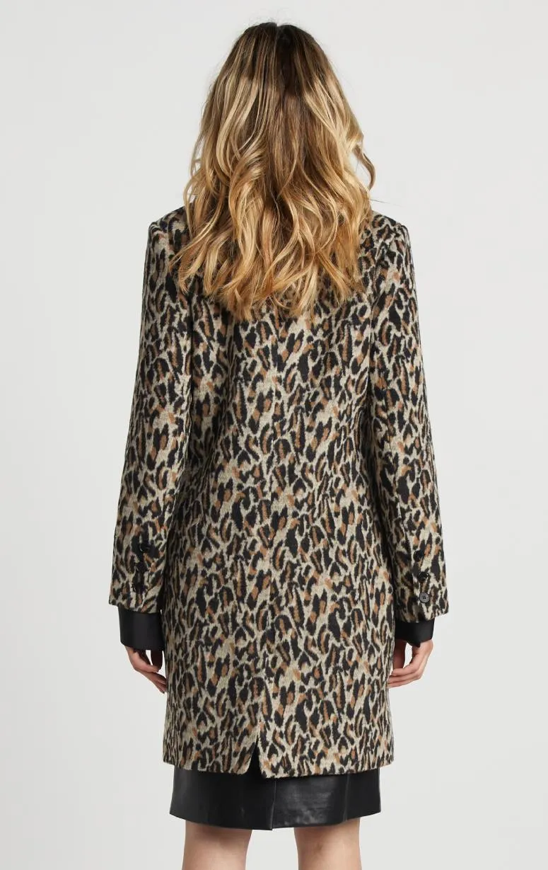 Adroit- Leopard Print Coat