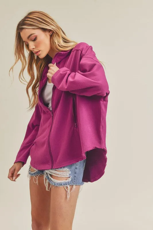 AEMI & Co. Zip-up Oversized Tina Jacket