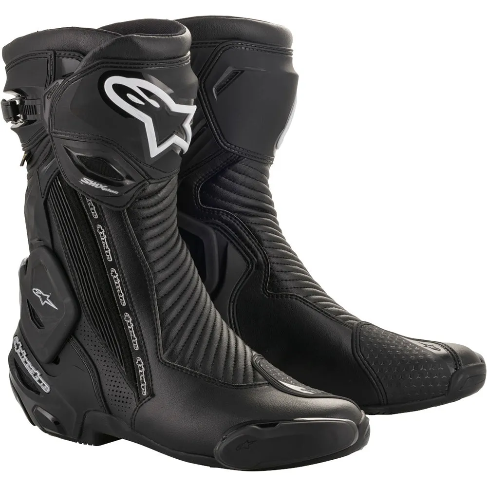 Alpinestars SMX Plus V2 Goretex Motorcycl Boots Black Silver