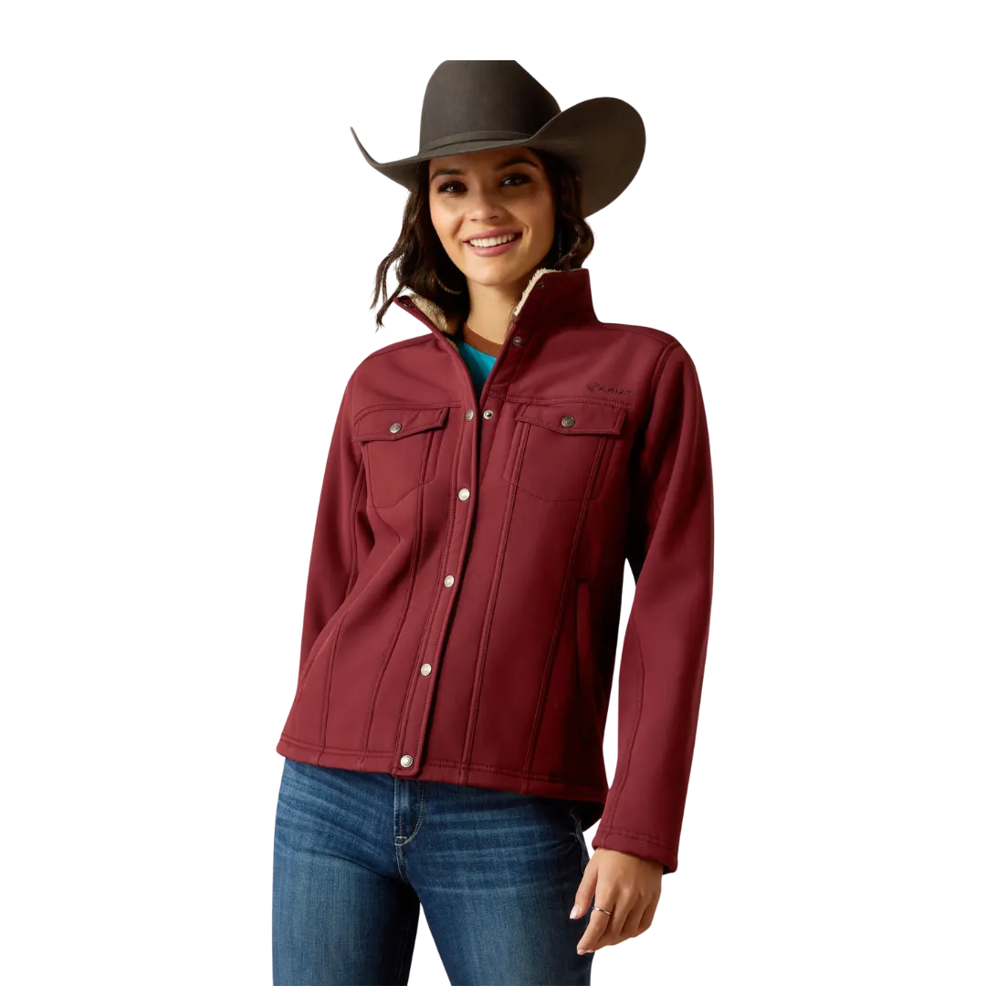 Ariat Women's Berber Back Softshell Tawny Port Jacket