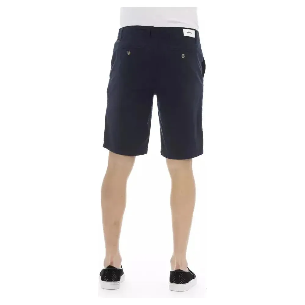 Baldinini Trend Blue Cotton Men Bermuda Shorts