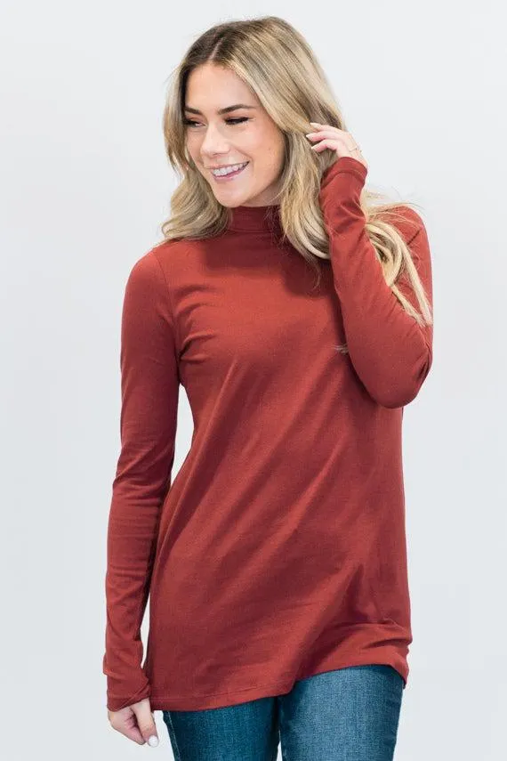 Basic Mock Neck Top