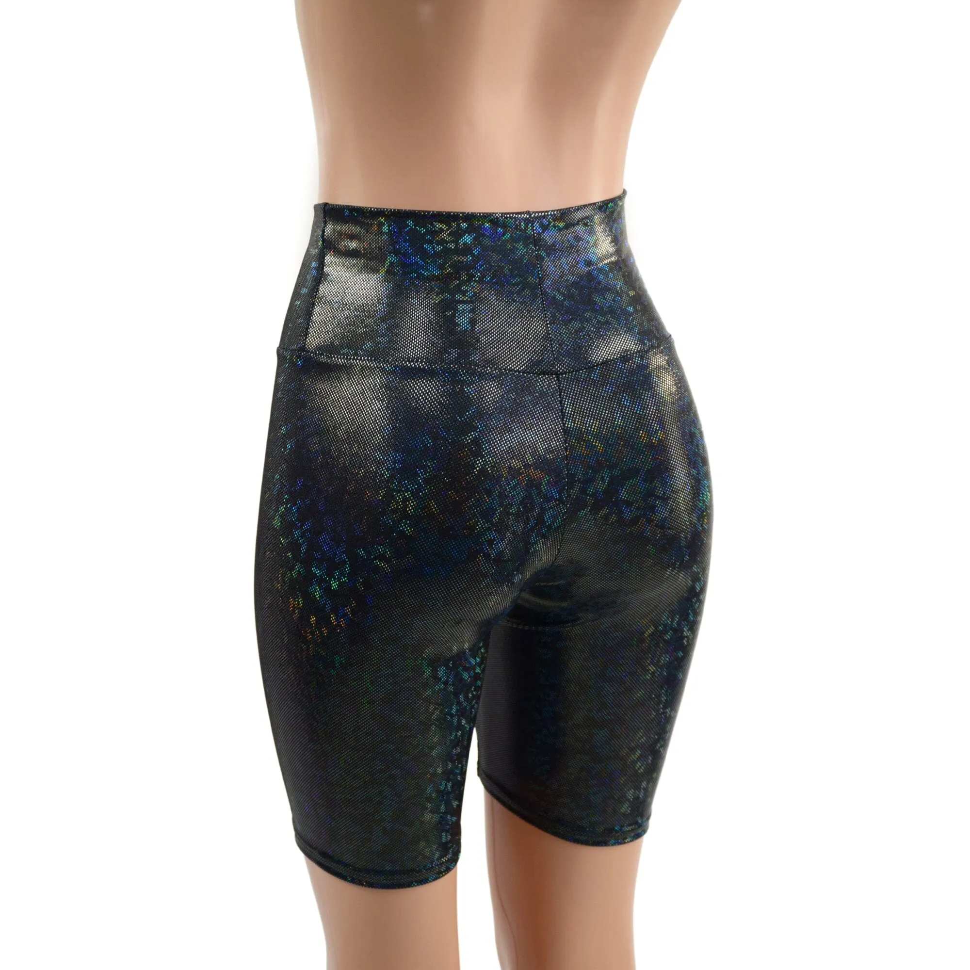 Black Kaleidoscope Bike Shorts