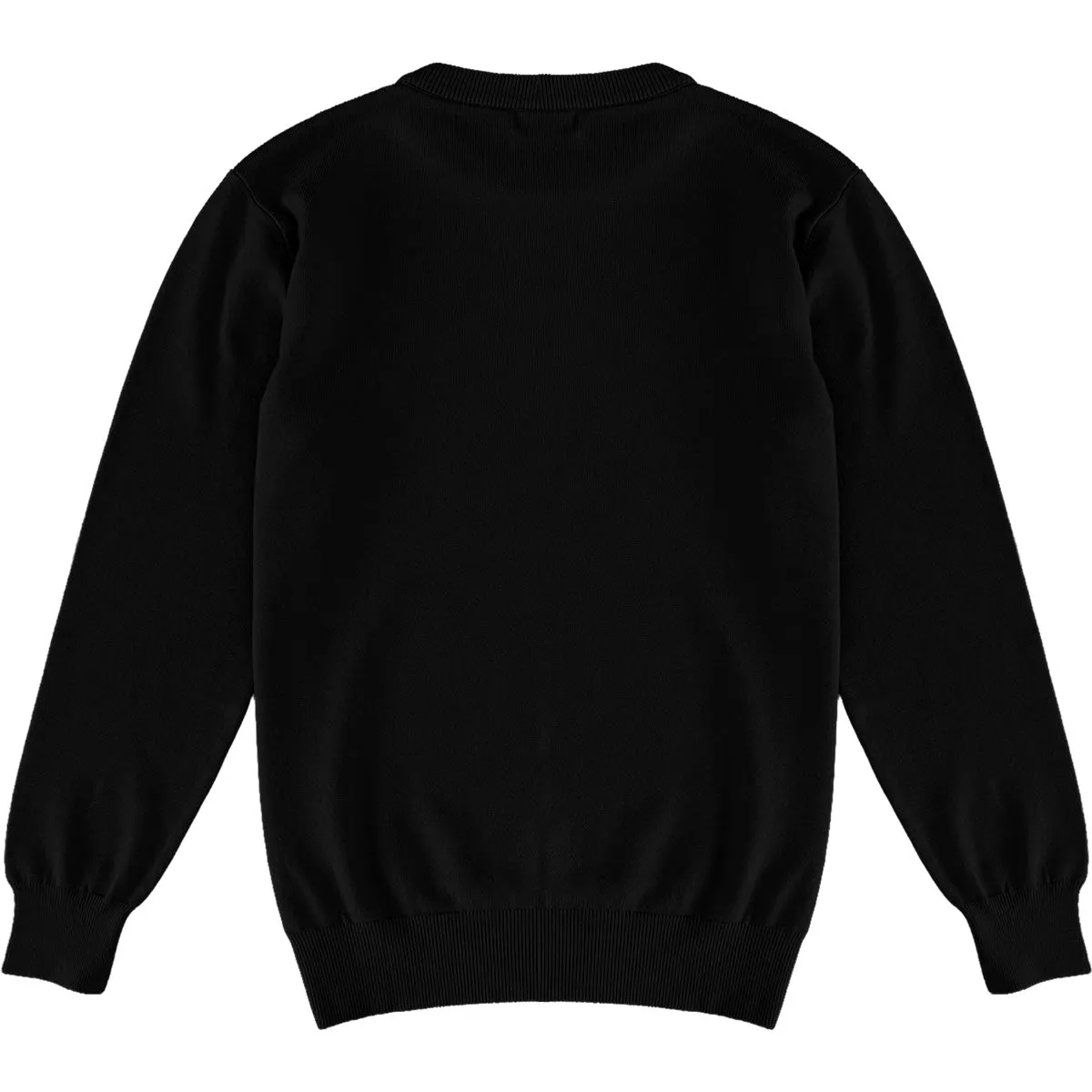 Black Mens Knit Classic Crew Neck Sweater