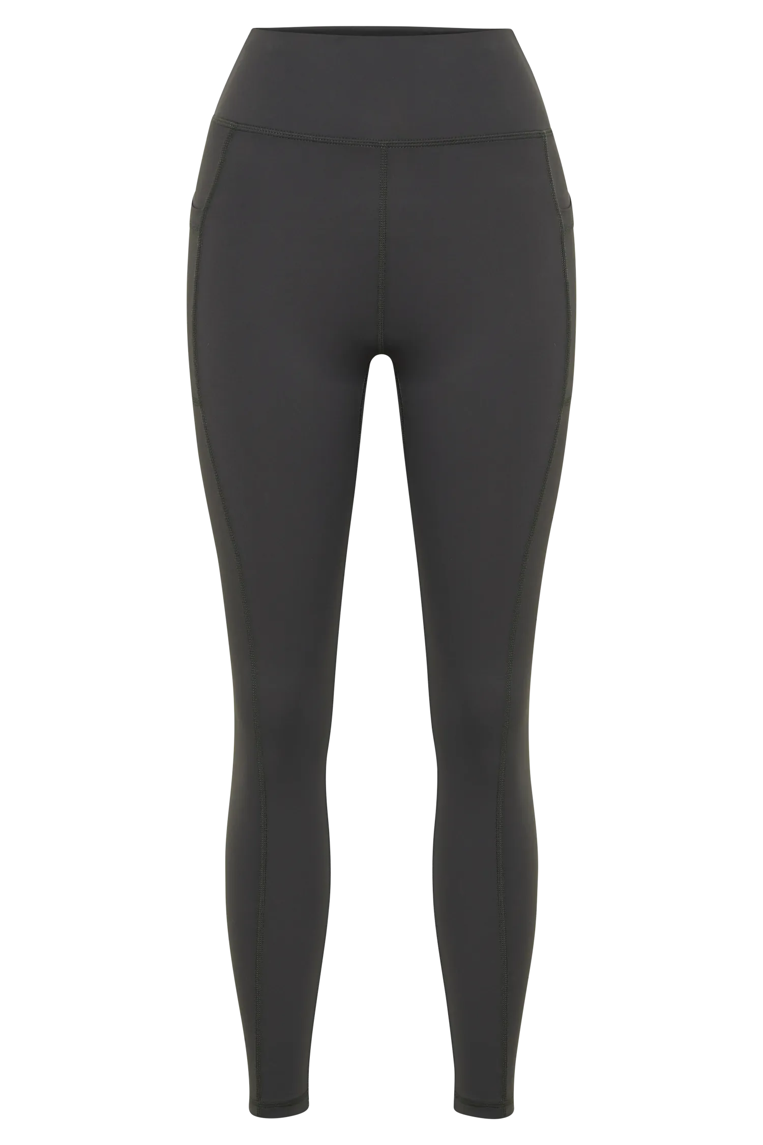 Briar V Back Leggings With Pockets - Charcoal