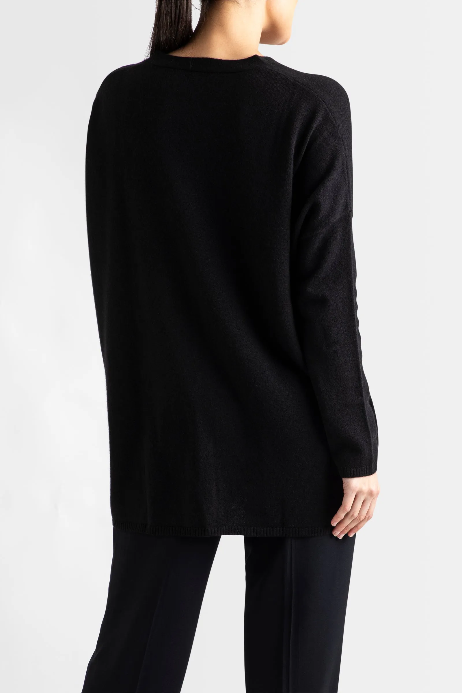 Cashmere 'Cosy Cardi' in Black