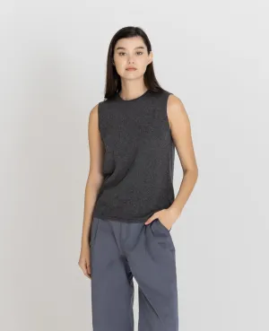 Cashmere Crew Neck Vest