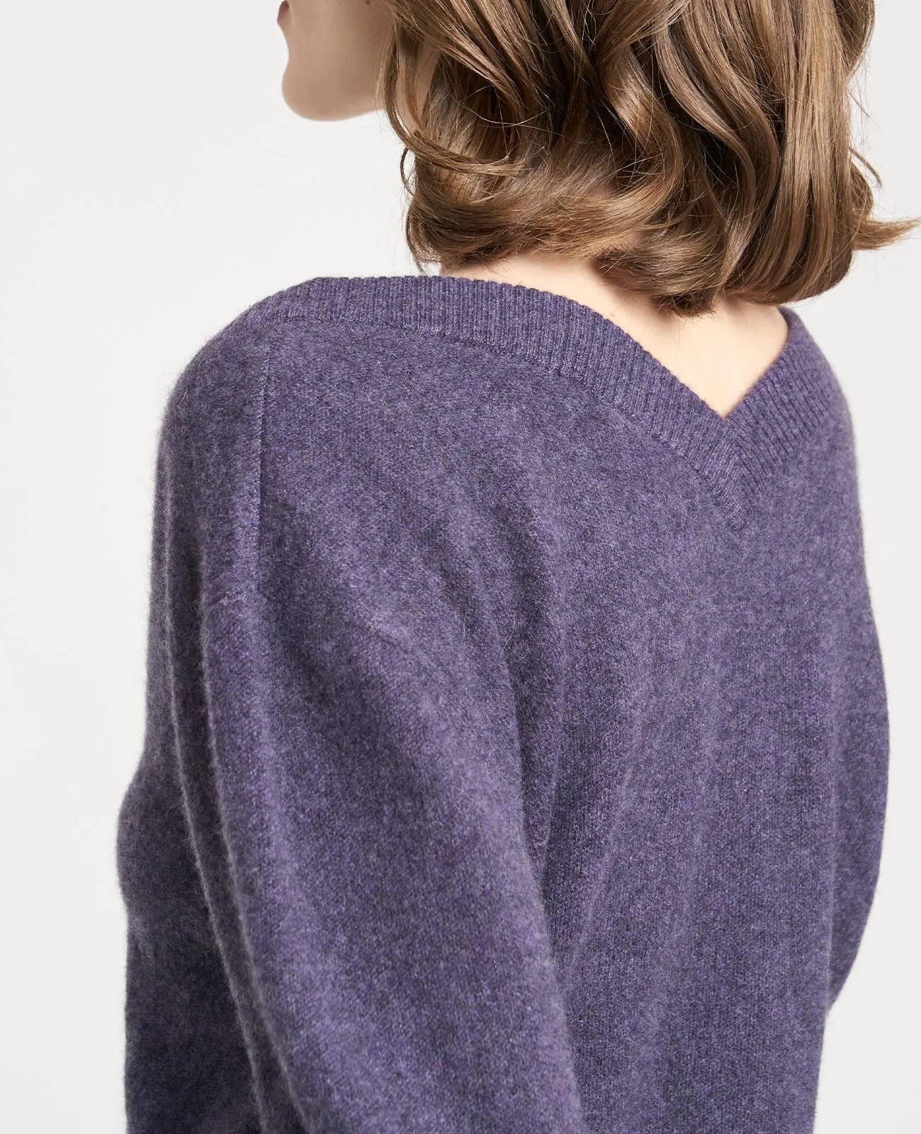 Cashmere Double V-Neck Sweater