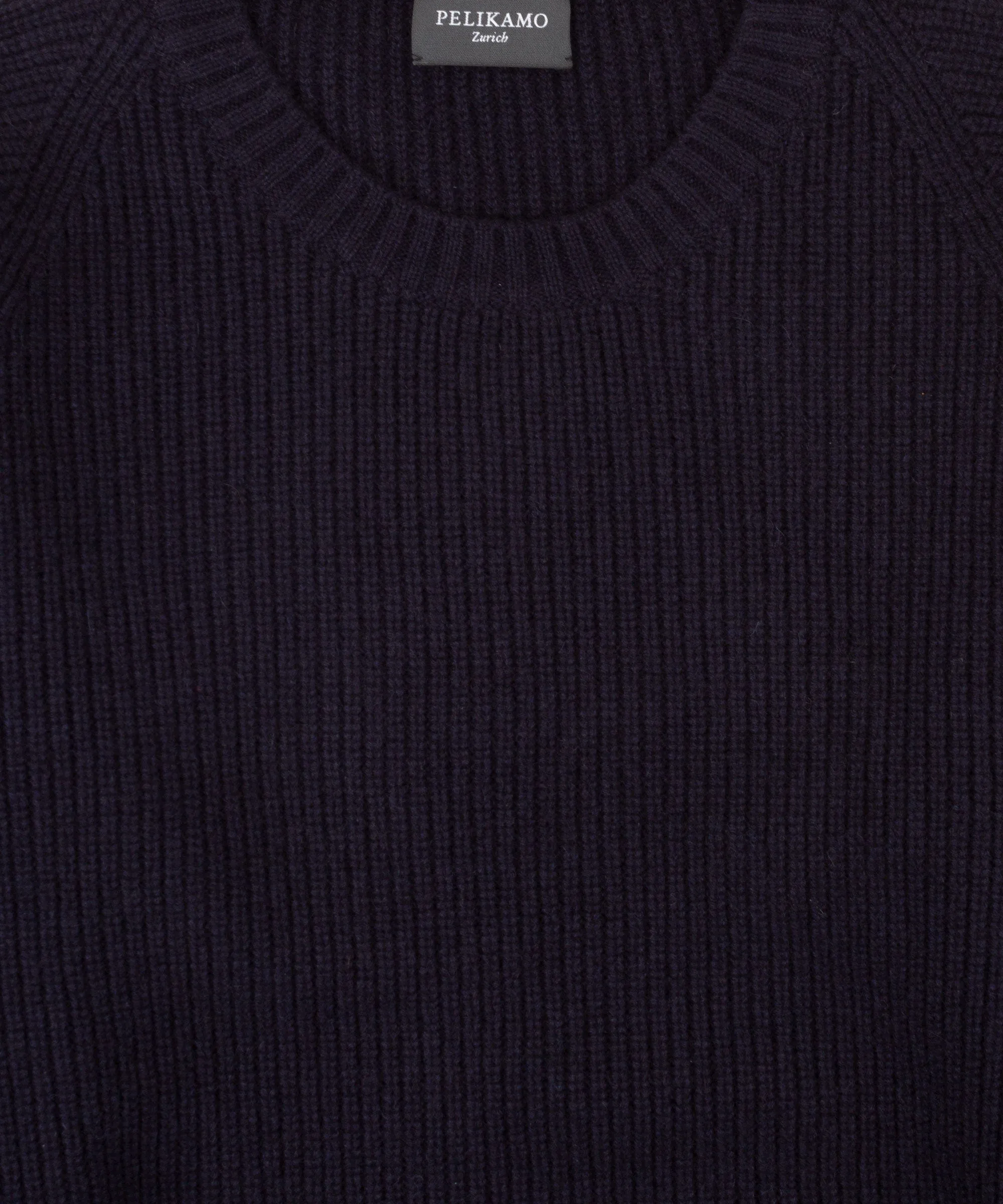 Cashmere Heavy Ribbed Roundneck Sweater