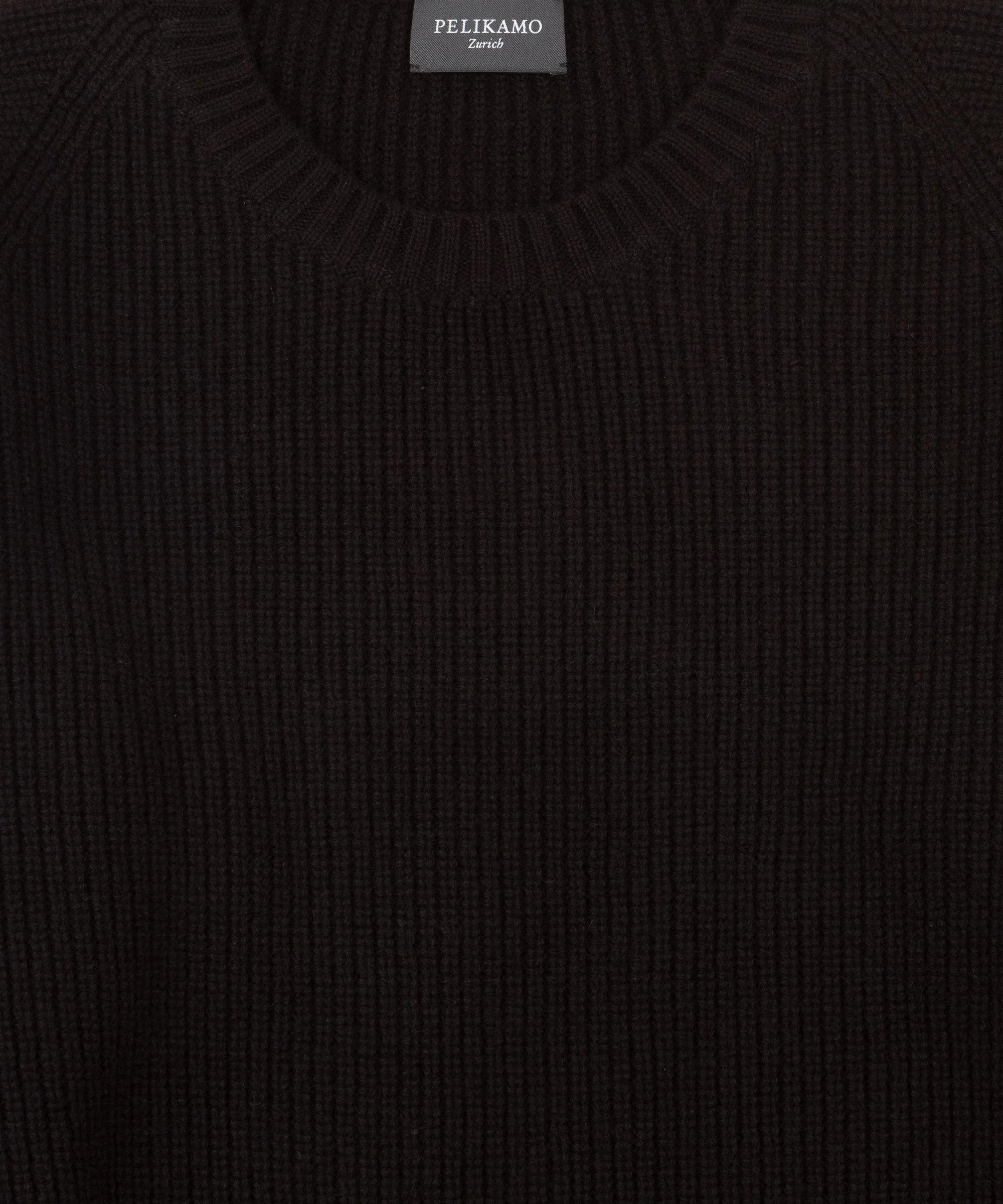 Cashmere Heavy Ribbed Roundneck Sweater