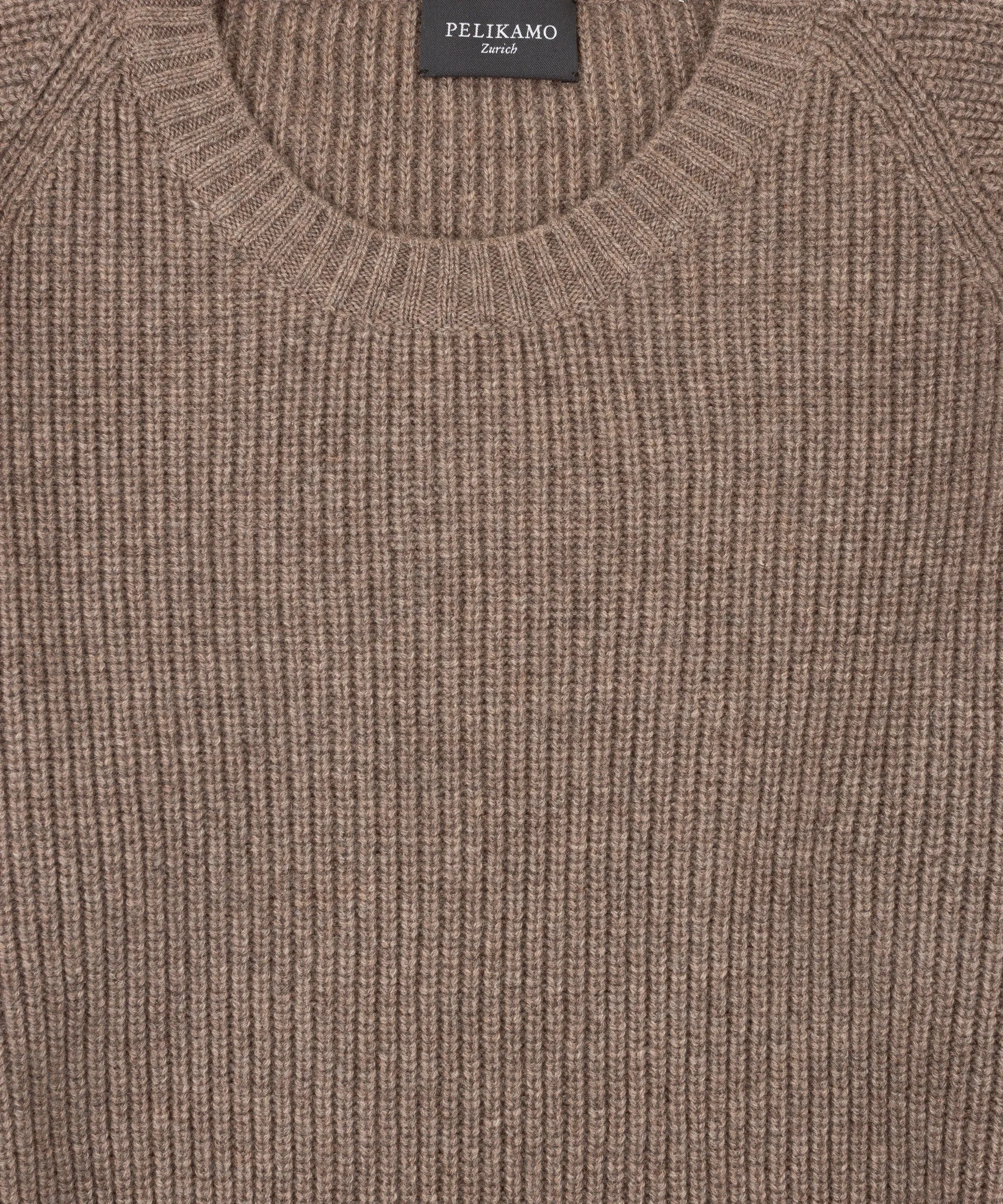 Cashmere Heavy Ribbed Roundneck Sweater