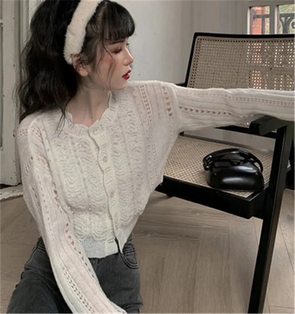 Chic Elegant Comfortable Casual Stylish Soft Long Sleeve O-Neck Cardigan Sweater