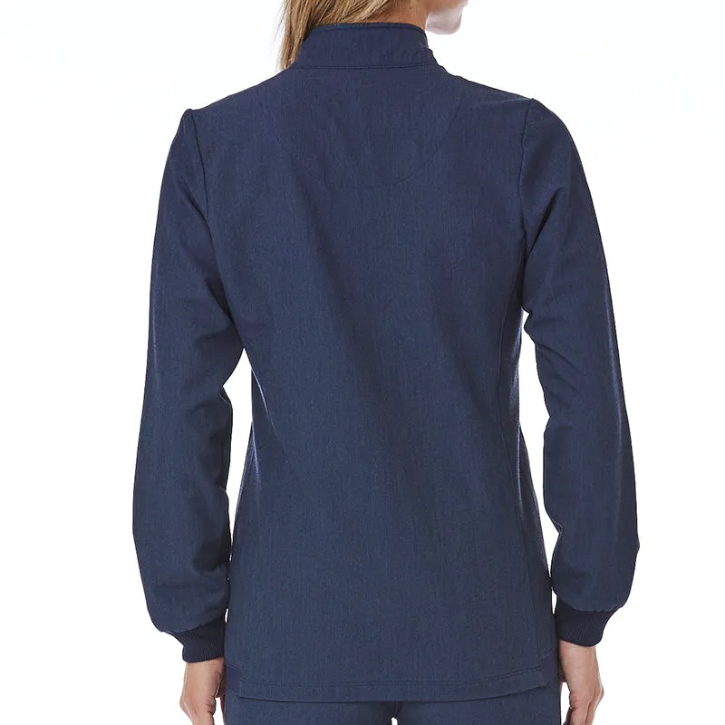 Comfy Warm-Up Jacket by Maevn XS-3XL  / HEATHER NAVY