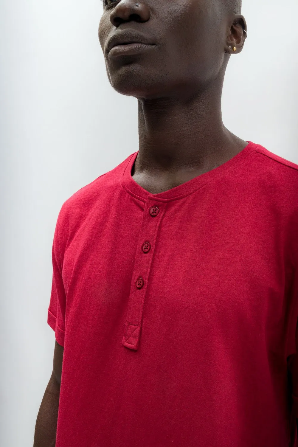 Departure | Men's Anti-Stain Linen Cotton Blend Henley Top