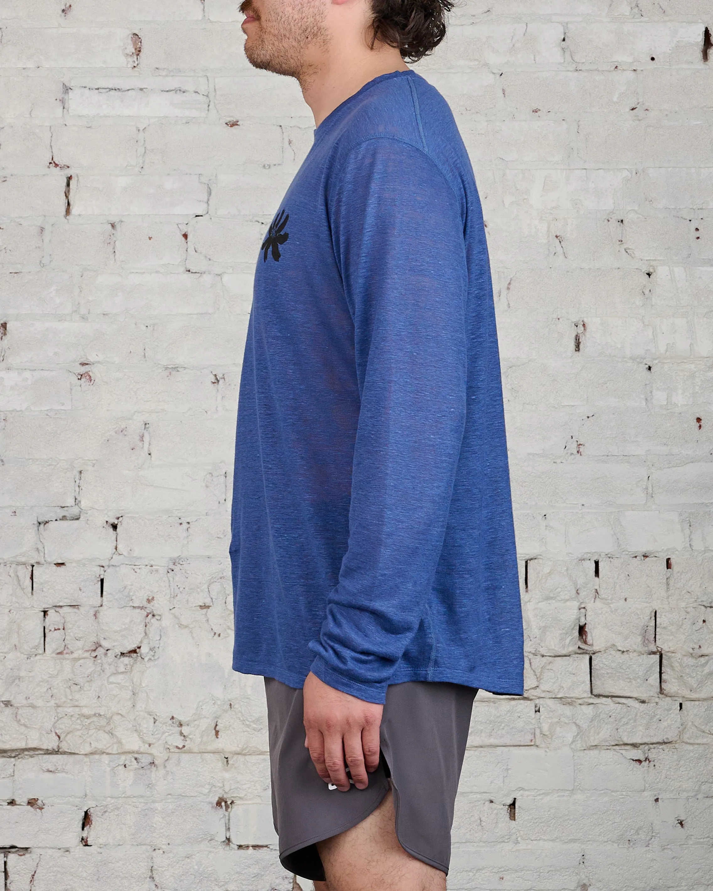 District Vision Sukha Hemp Long Sleeve T-Shirt Ocean Blue