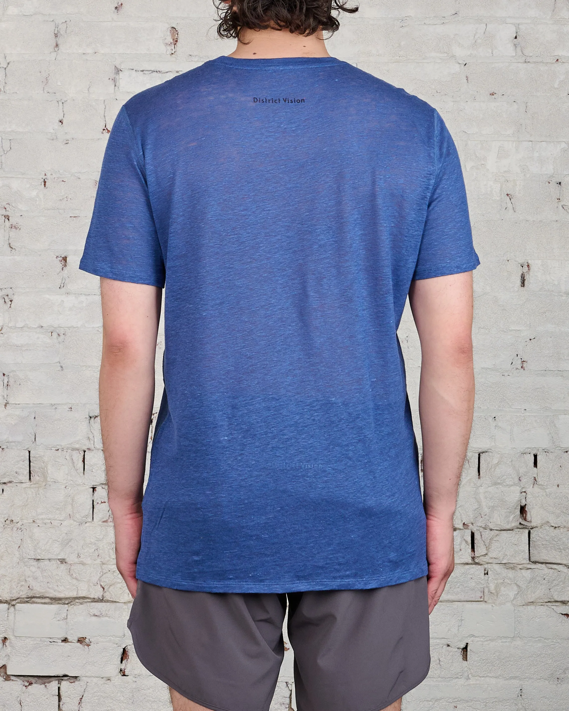 District Vision Sukha Hemp T-Shirt Ocean Blue