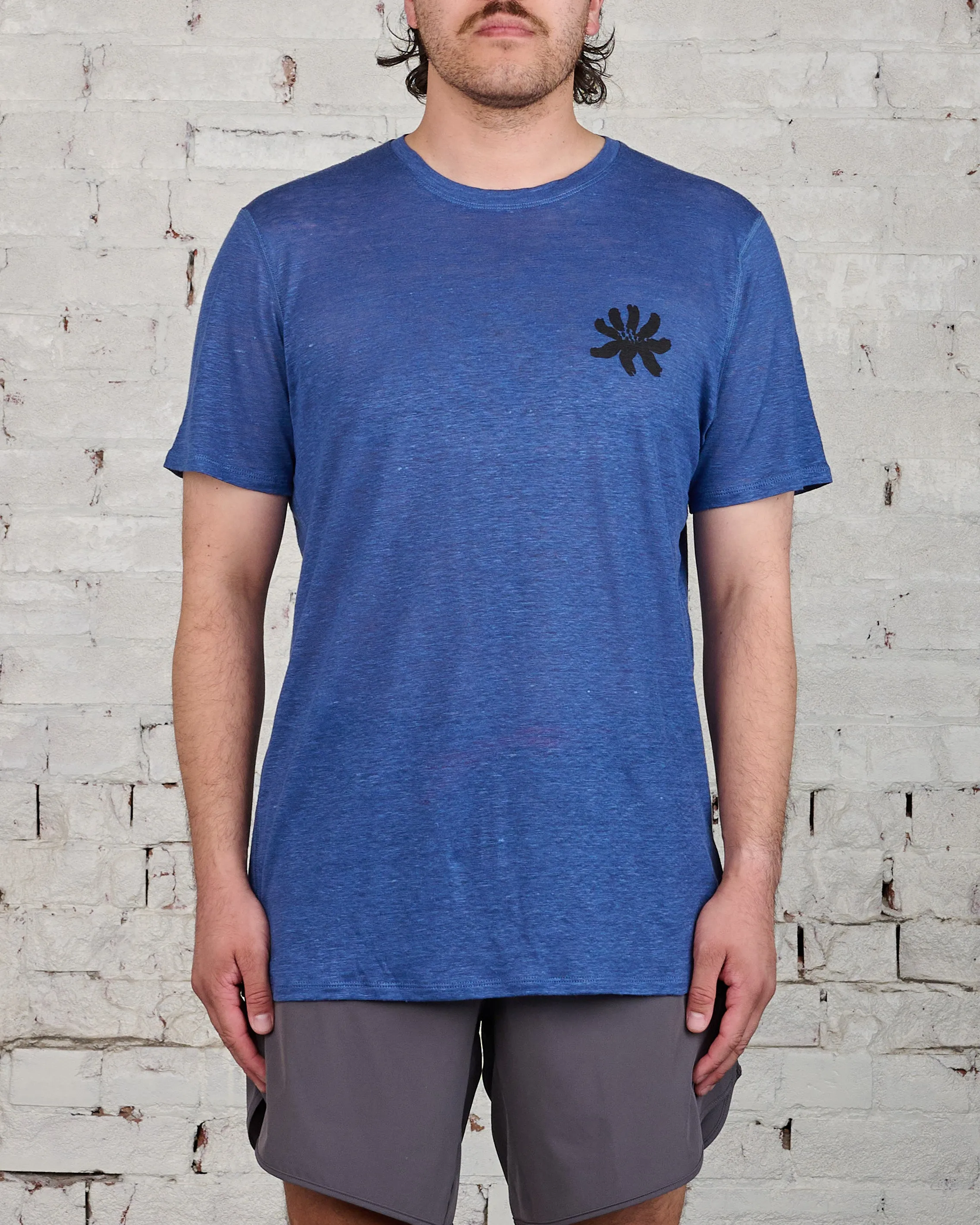 District Vision Sukha Hemp T-Shirt Ocean Blue