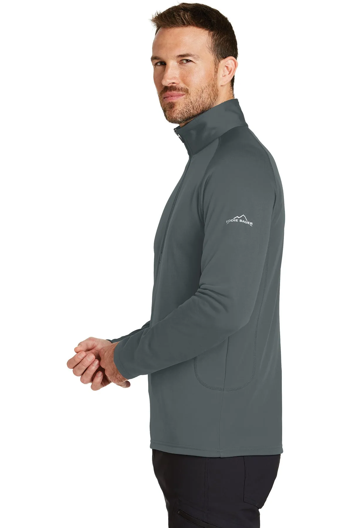 Eddie Bauer Custom Half-Zip Layer Fleece Jackets, Iron Gate