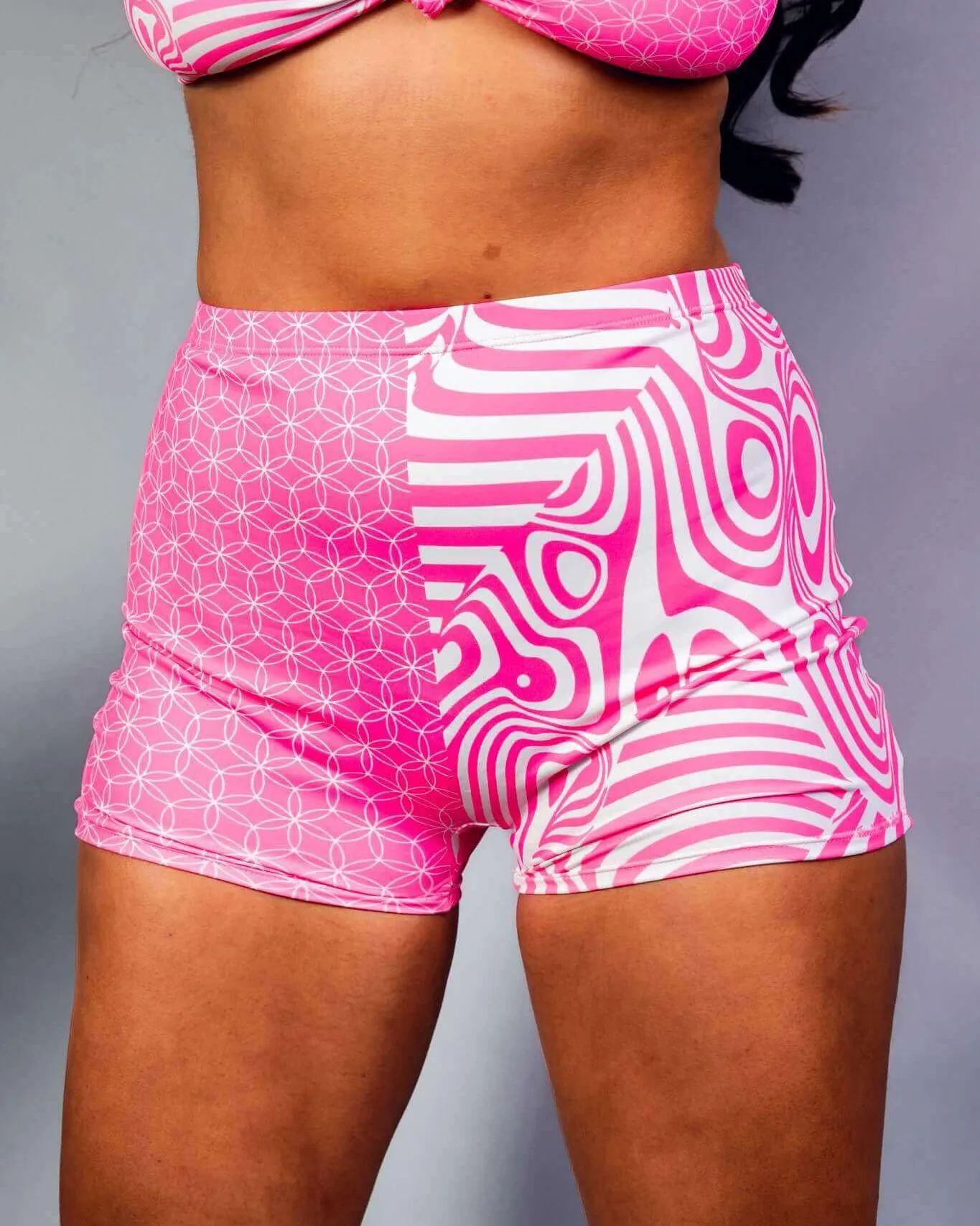 Electricity High Waist Shorts