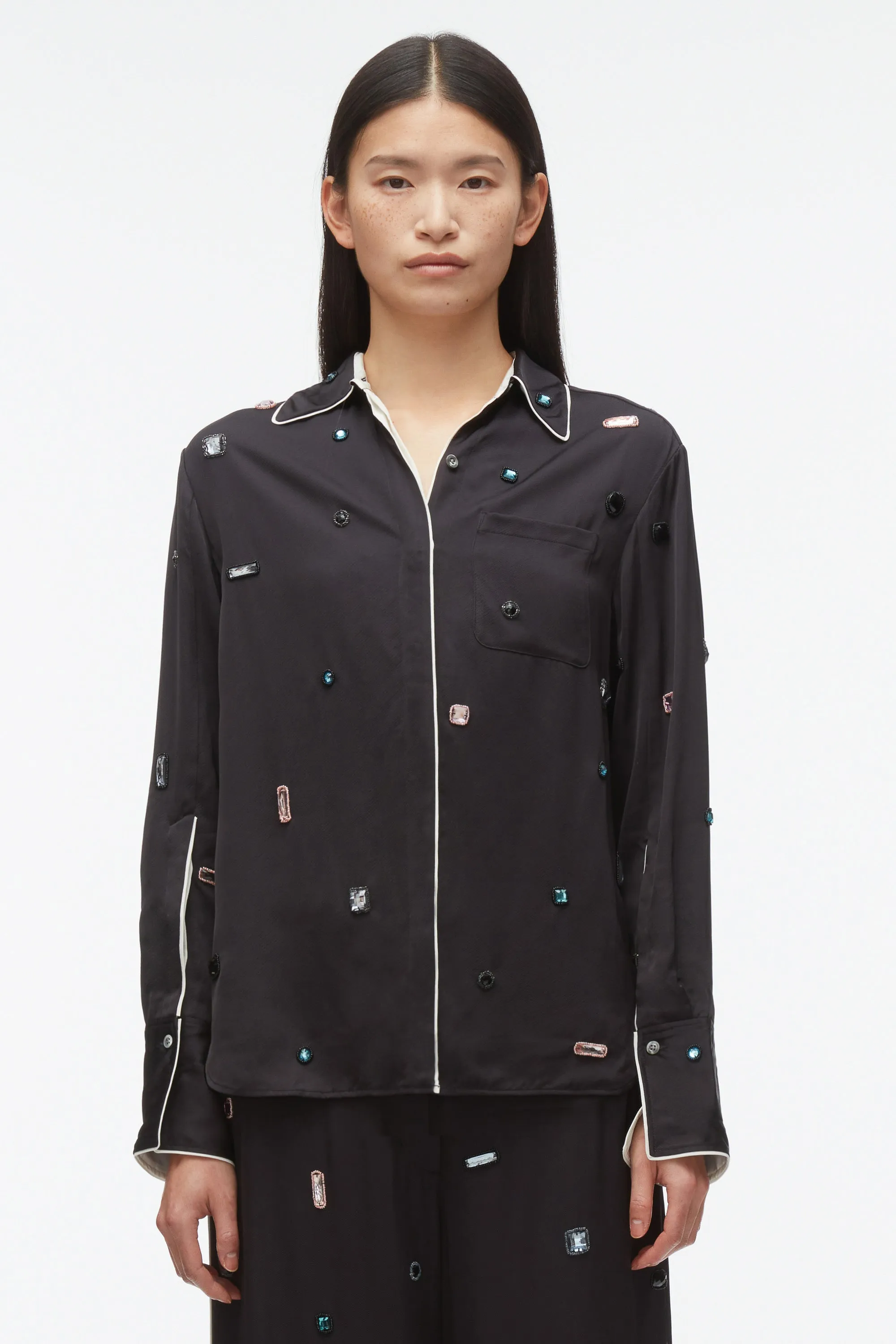 Halo Embroidered PJ Shirt