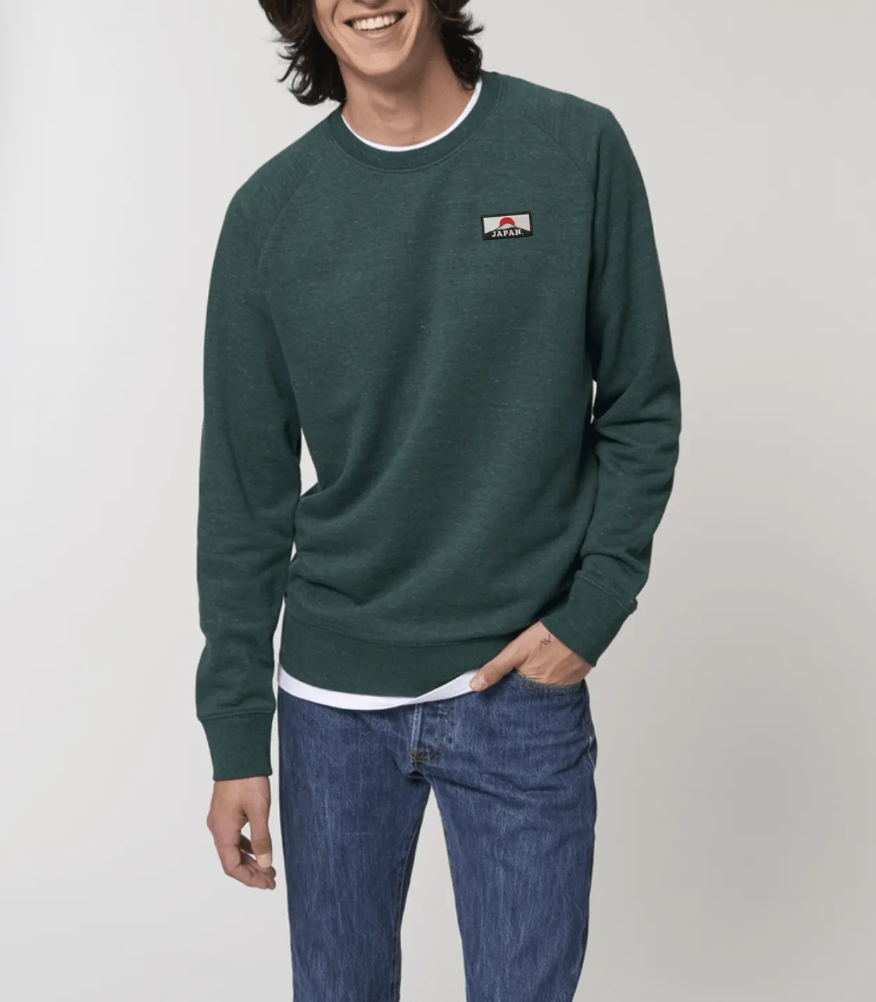 Japan Mt. Fuji Sweatshirt | Men's Regular Fit | Made From Recycled Plastic Bottles.