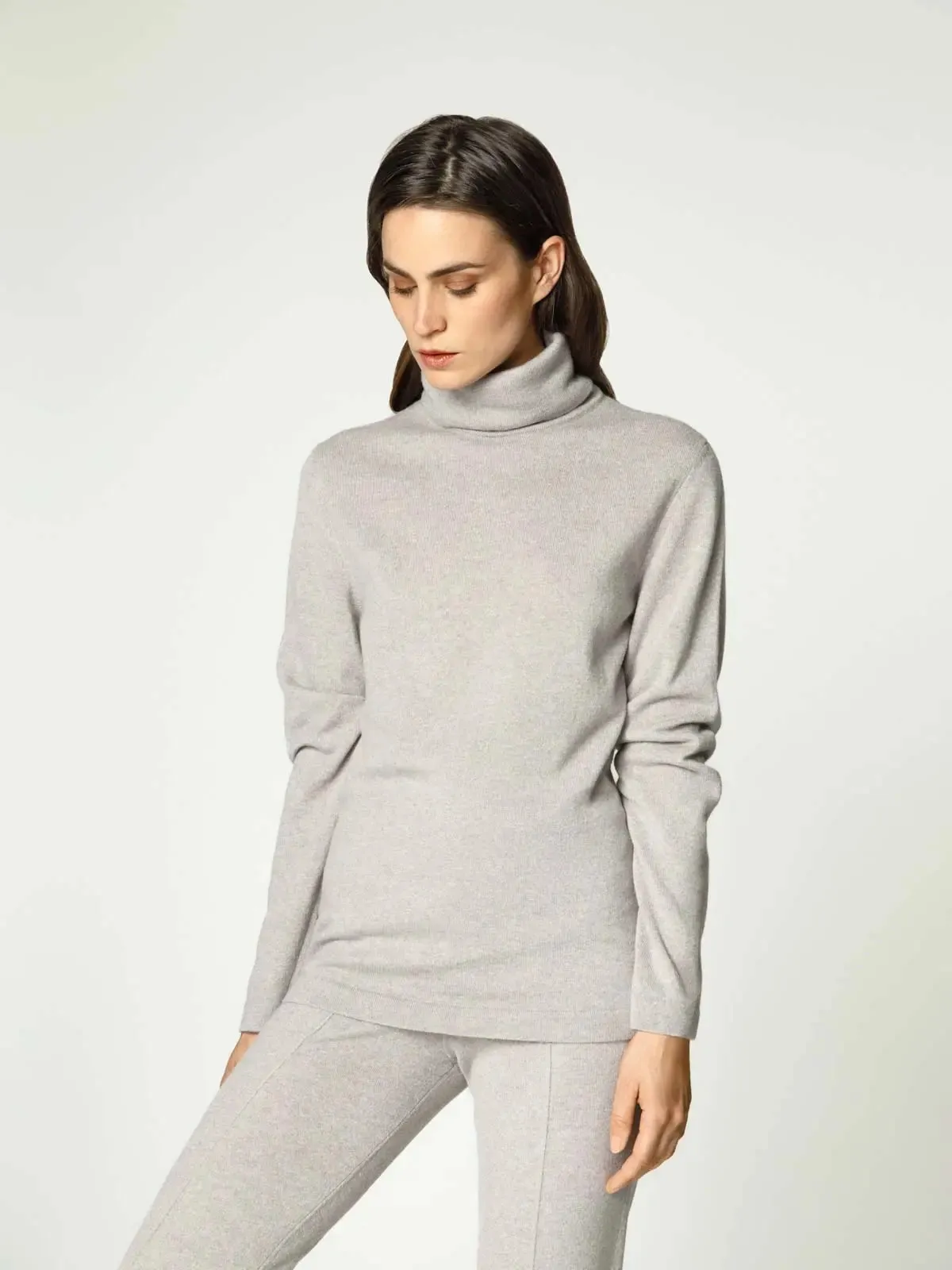 Jersey from fine cashmere yarn