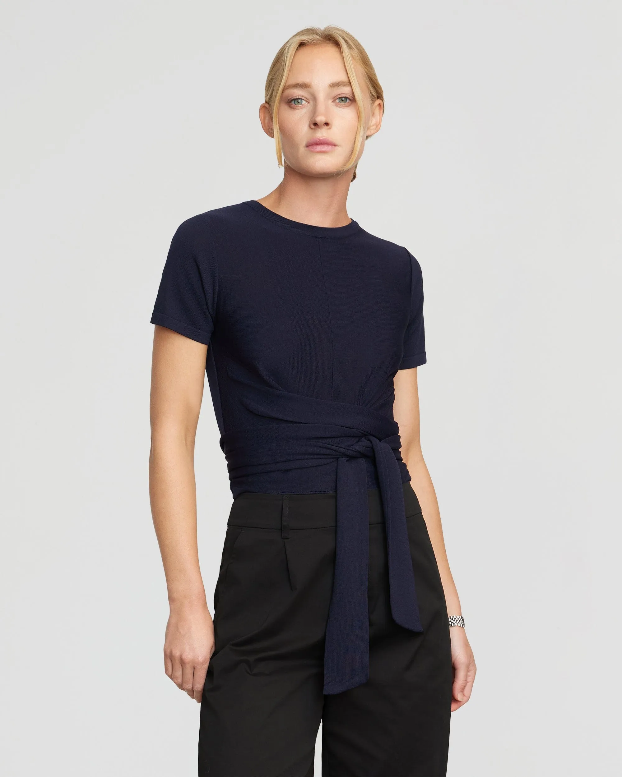 Jude Cropped Wrap Top