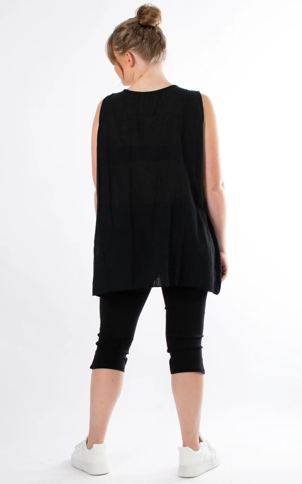 Kerry Sleeveless Top | Black