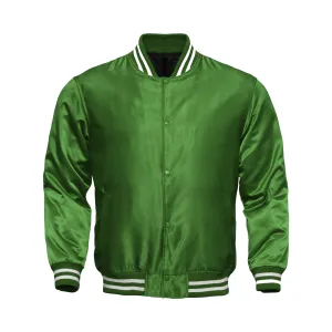 Kids Satin Jacket All Green