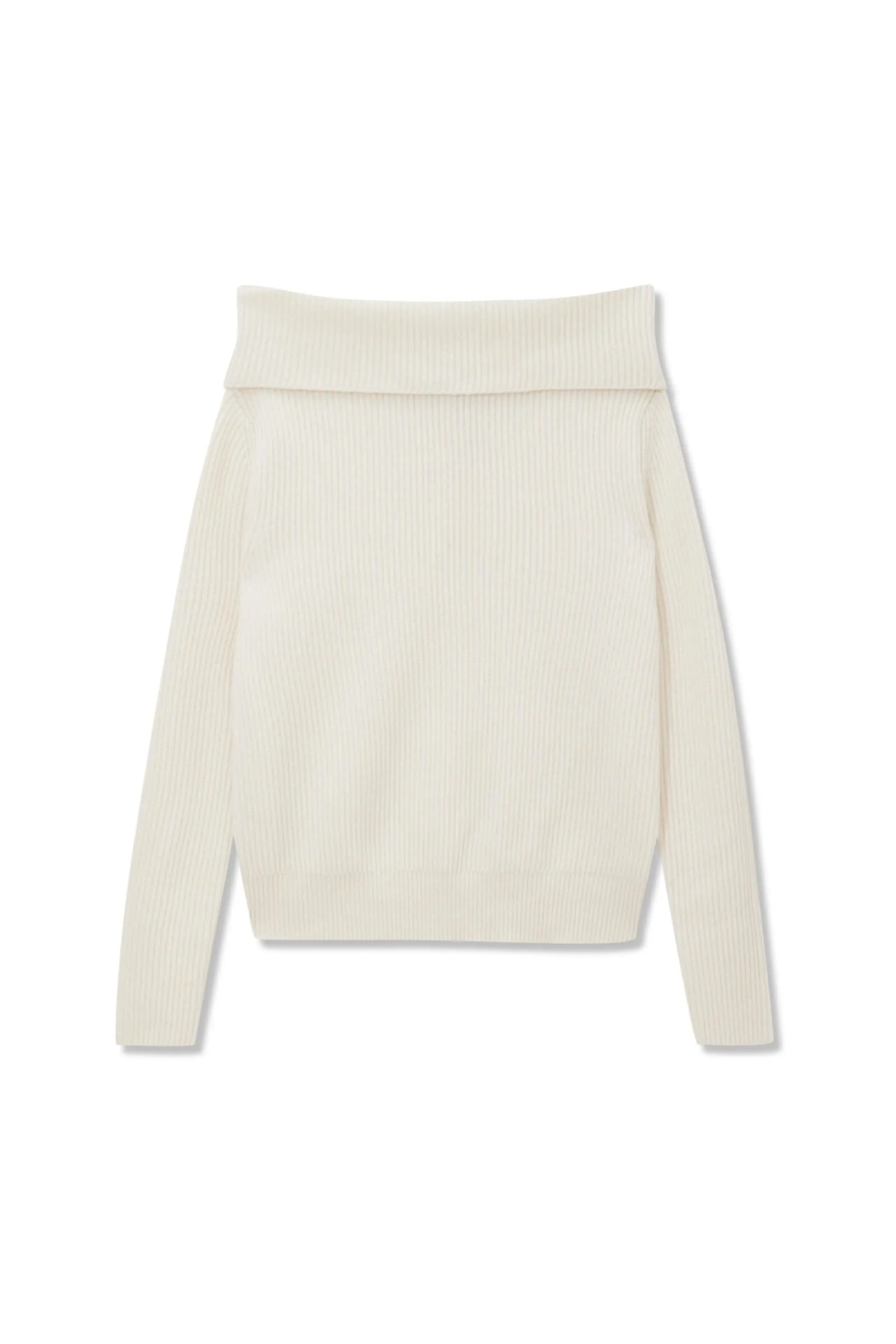 LILY Full Wool One-Shoulder Sweater