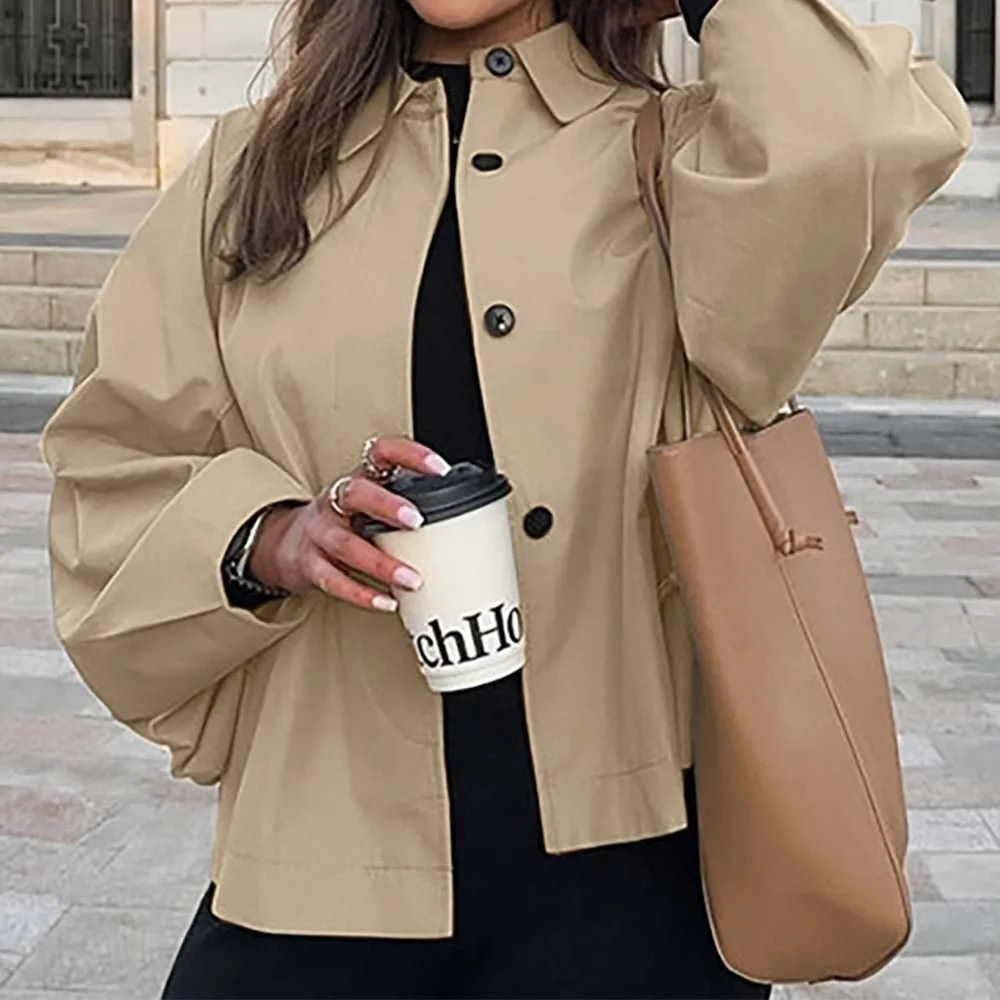 Lily | Oversized Button-Up Jacket – Casual and Stylish Outerwear