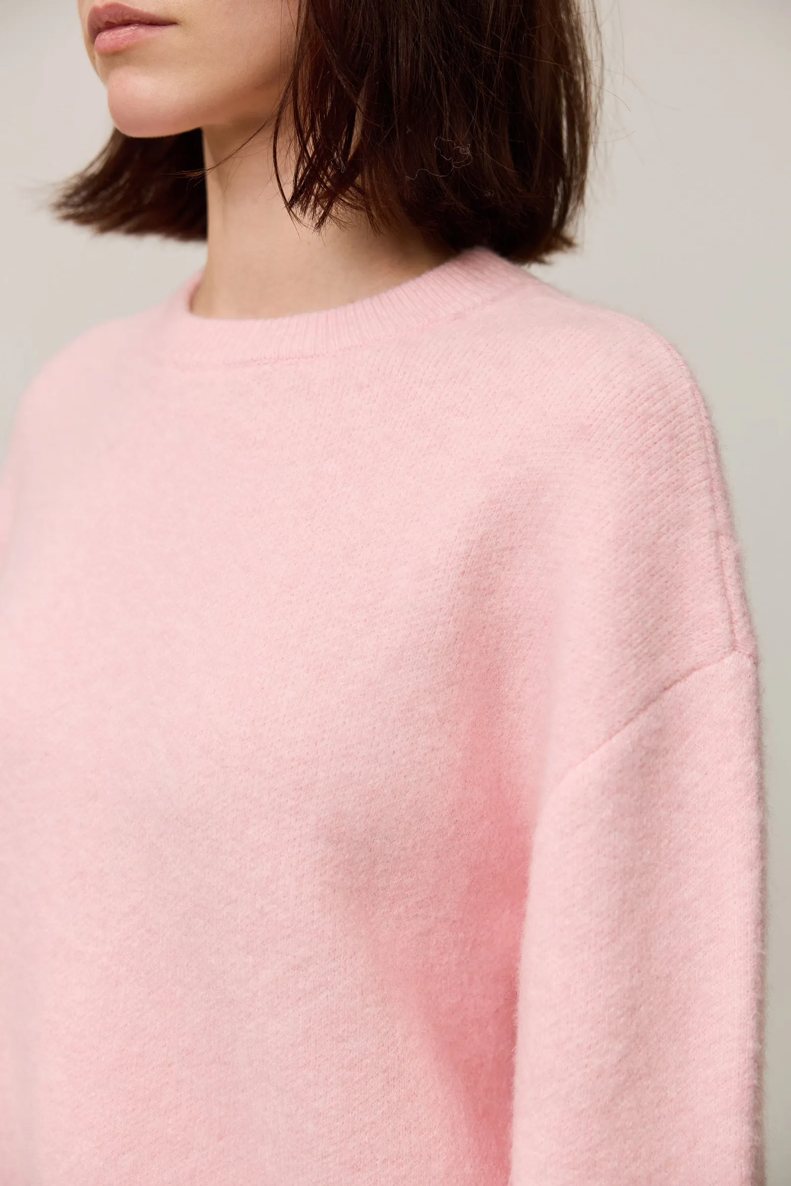 LILY Soft Drop Shoulder Pom-Pom Sweater