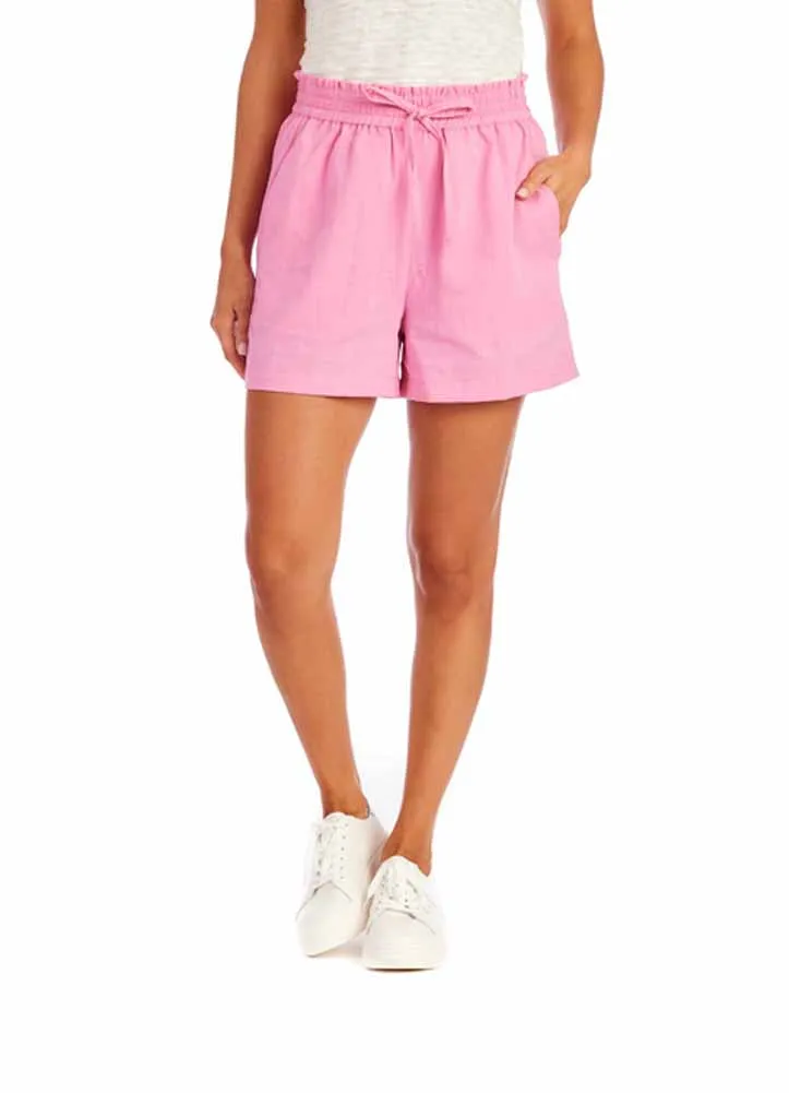 Lyra Shorts in Pink by Mud Pie