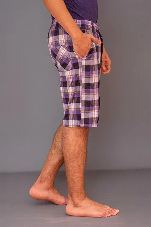 Men's Soft Check Short Comfy and Stylish -Move