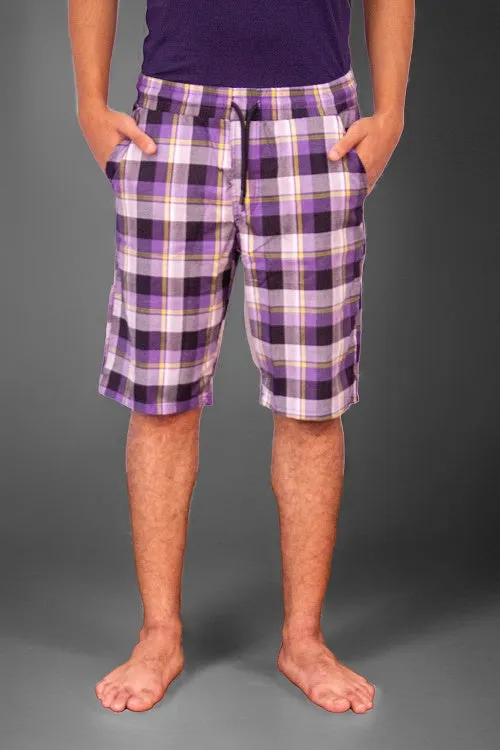 Men's Soft Check Short Comfy and Stylish -Move