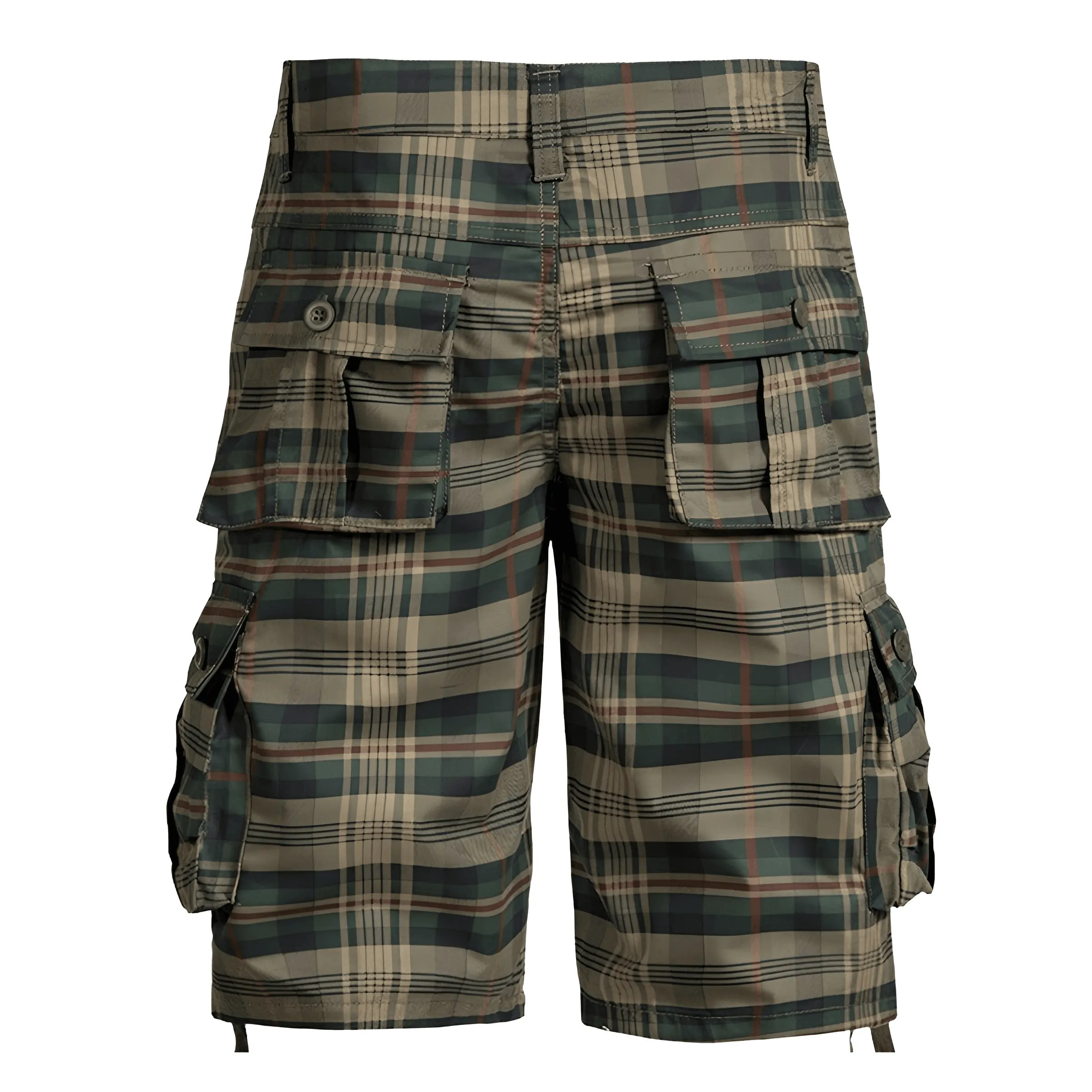 Men's Trendy Plaid Cargo Shorts