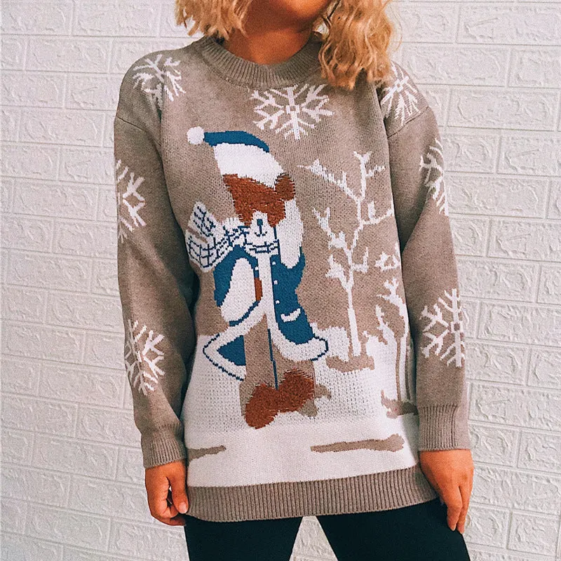 New Year's Christmas sweater "Snowflake"