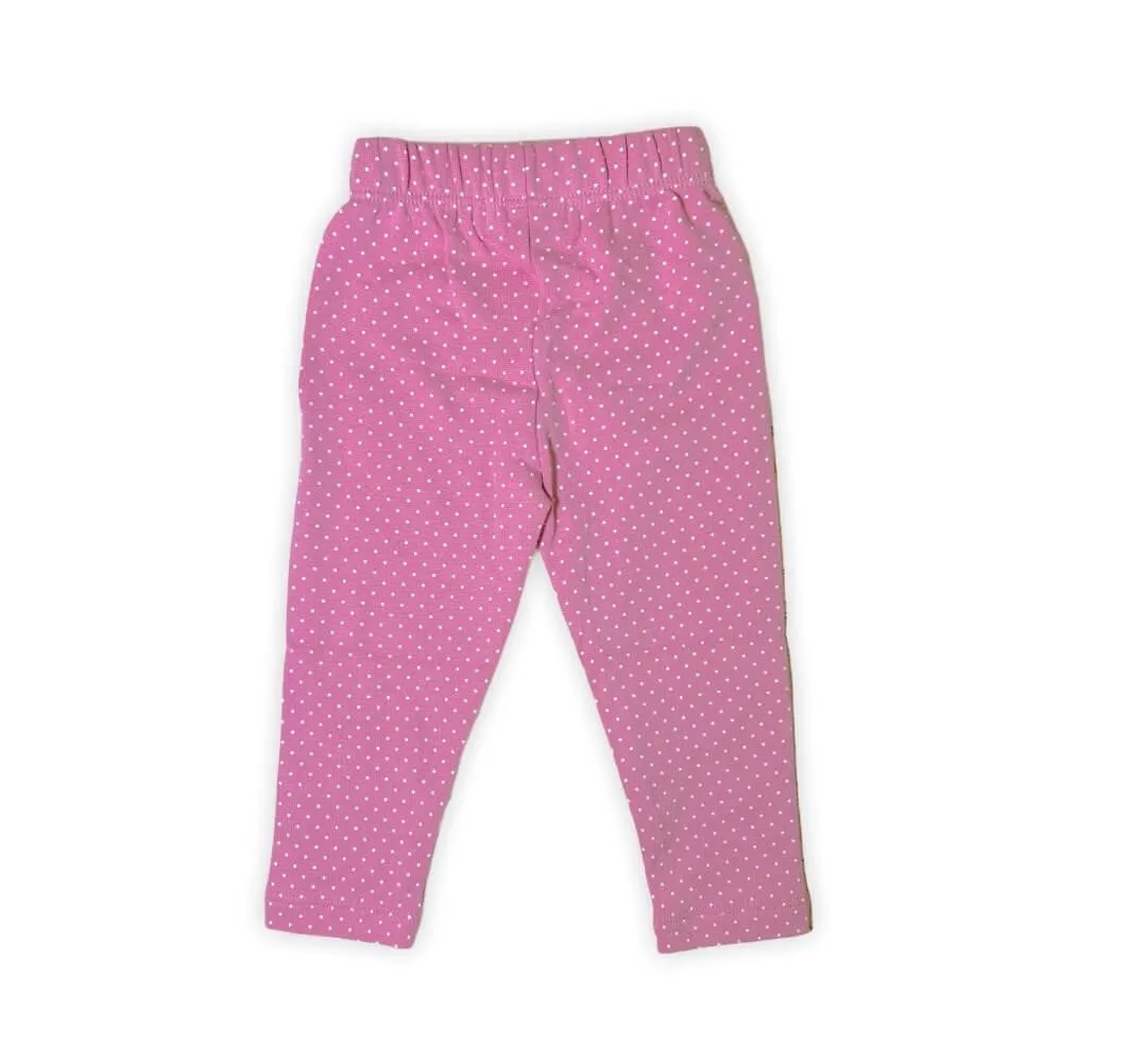 Pink Pin Dot Leggings