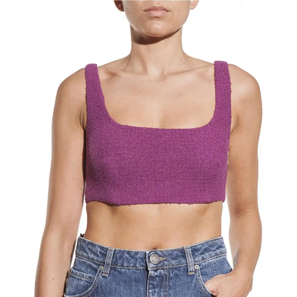 PINKO Purple Cotton Tops & T-Shirt