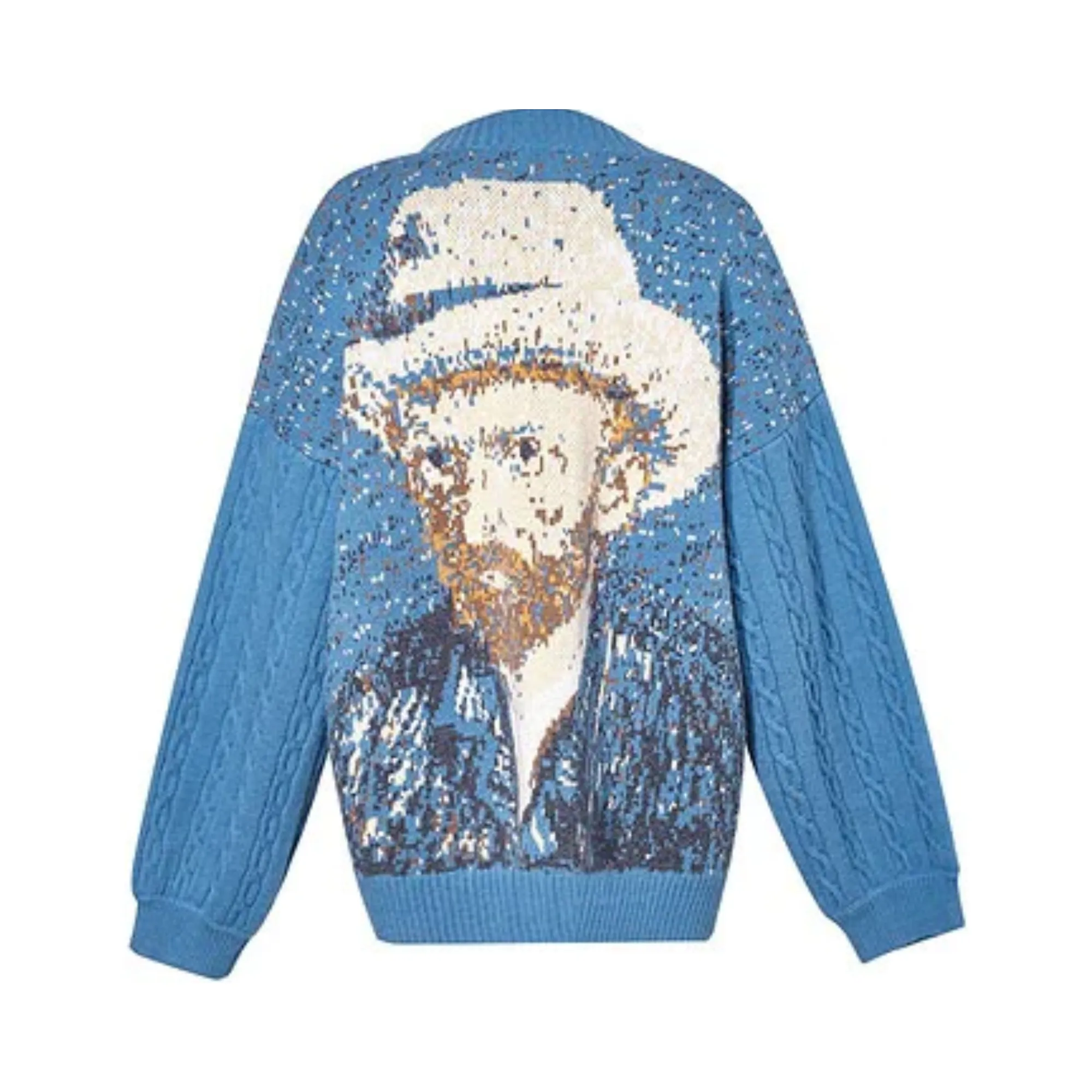 Pre Order:  Van Gogh Art Knit Cardigan