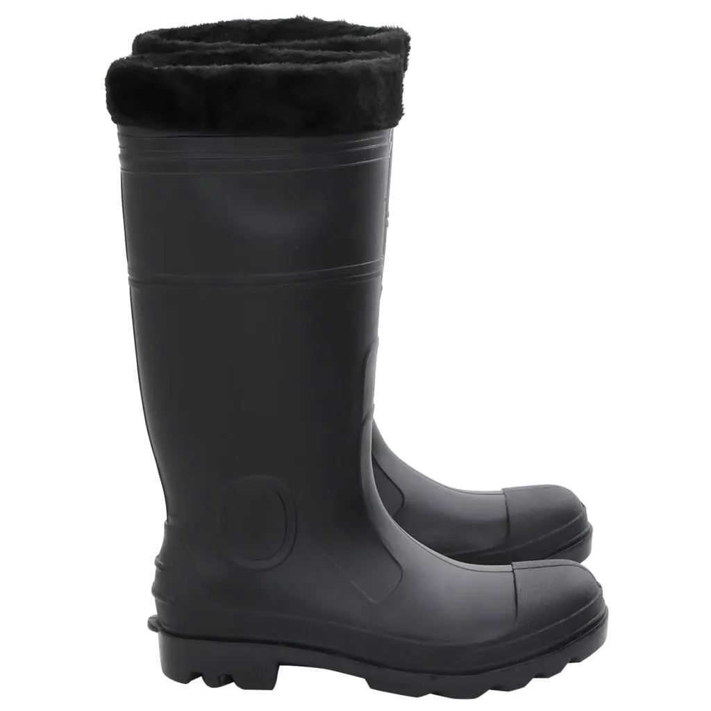 Rian Boots with Removable Socks Black Size 41 PVC