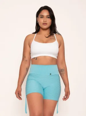 Skye Blue High Rise  Shorts