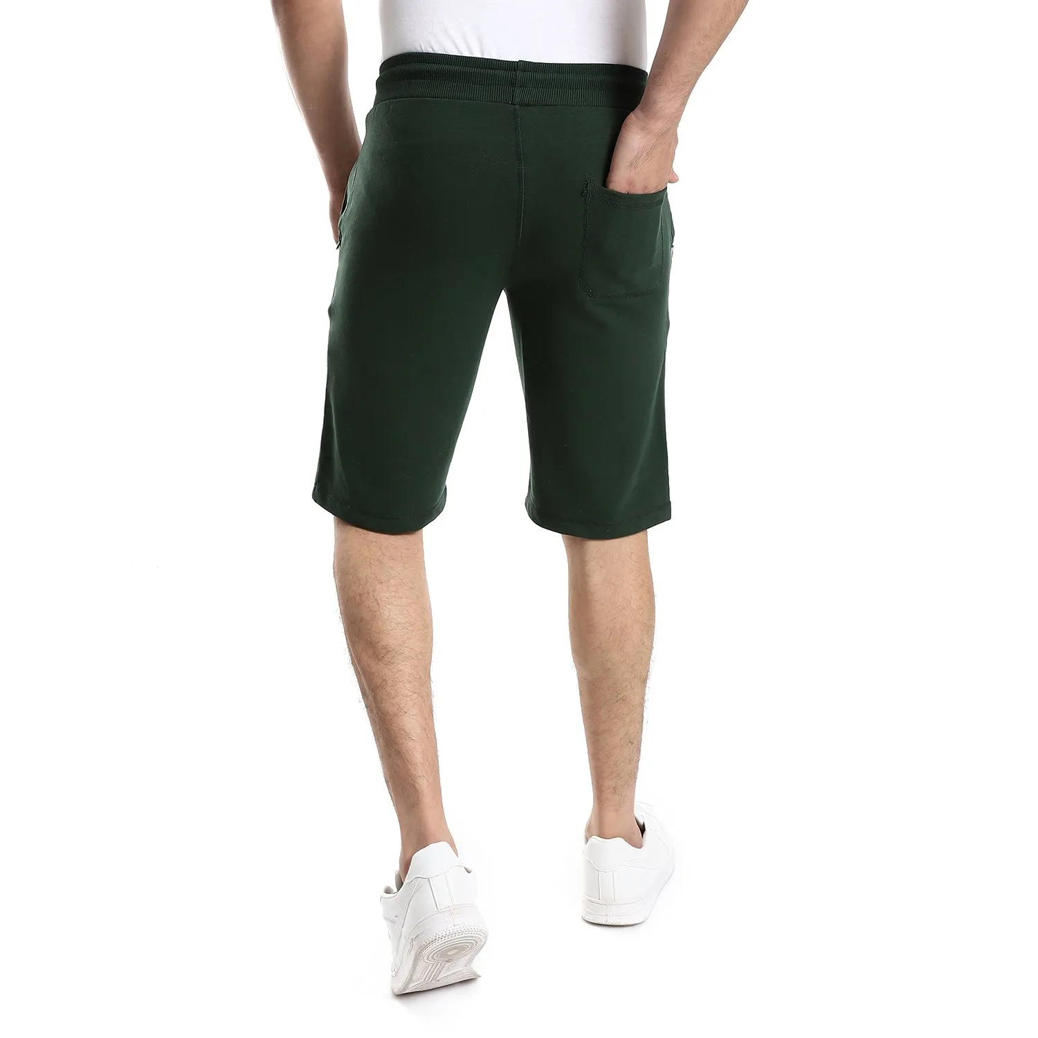 Stylish Printed Men's Shorts - Green